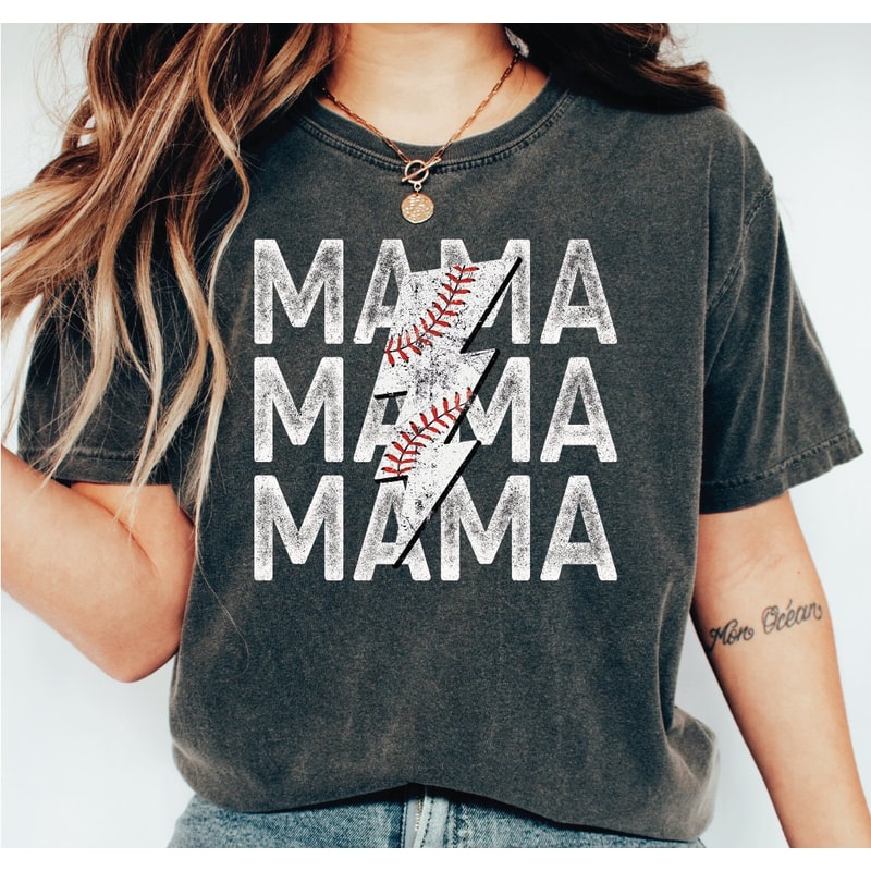 Baseball T-shirt, Baseball Mom Shirt, Baseball Mama Tshirt, Sports Mom T shirt, Mothers Day Shirt For Baseball Lover Women, LS251.jpg