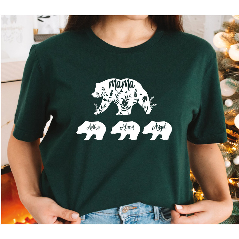 Personalized Mama Bear And Kids Bear Shirt, Mom Shirt With Children Names, Mother's Day Gift, Gift For Mother, Mom Tees LS732.jpg