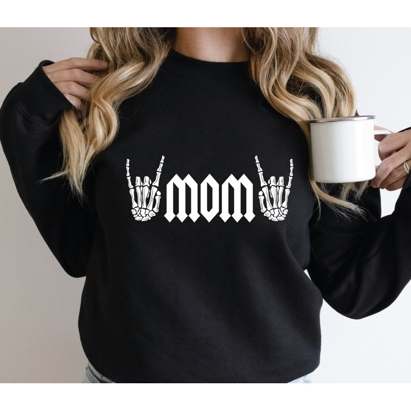 Rock Mama Sweatshirt, Birthday Gift For Mom, Heavy Metal Mom Hoodie, Rocker Mom Shirt, Mothers Day Gift Tee, Funny Mama Outfit gift-055.jpg