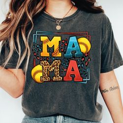 softball mom shirts for women, softball mom shirt, leopard softball mom, softball game day tee, softball mama shirt, mot