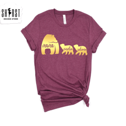custom mama bear shirt, mama and kids children, mom-life shirt, gift for mothers, animal lover shirt, mothers day shirt,