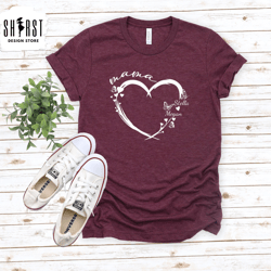 custom mama t-shirt, daughter and mom shirt, mothers day shirt,  personalized shirt, children and mother shirt, birthday