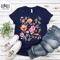 Flower T-Shirts, Flower Ornaments, Spring Shirt, Womens Shirt, Shirt for Mom, Nice Flowers Tee, Flower Design, Vintage Designed Tee.jpg