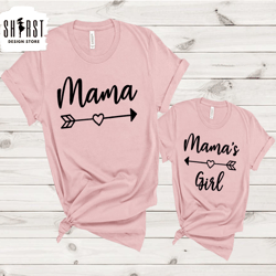 mama and girl shirt, mothers day shirt, mama and daughter shirt, matching mama shirt, new mother shirt, pregnancy shirt