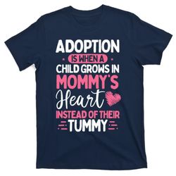 adopting parents mothers day mom foster mom adoption t-shirt