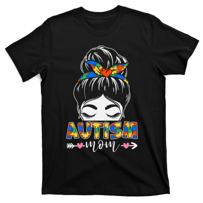 TeeShirtPalace Autism Mom Autism Puzzle Typography Mothers Day Slogan T-Shirt.jpg