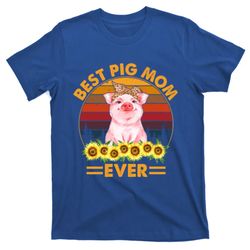 pig mothers day best pig mom ever farmer farming pig lover gift t-shirt