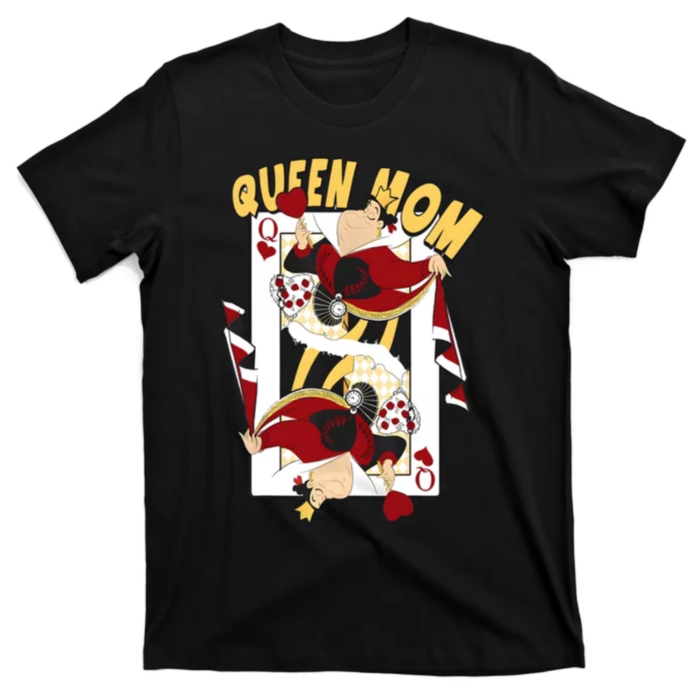 TeeShirtPalace Queen Mom Queen Of Hearts Playing Card Mothers Day Diz Nee T-Shirt.jpg