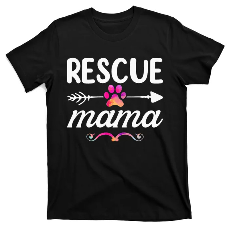 TeeShirtPalace Rescue Mama Pet Lovers Mothers Day Dog Mom T-Shirt.jpg