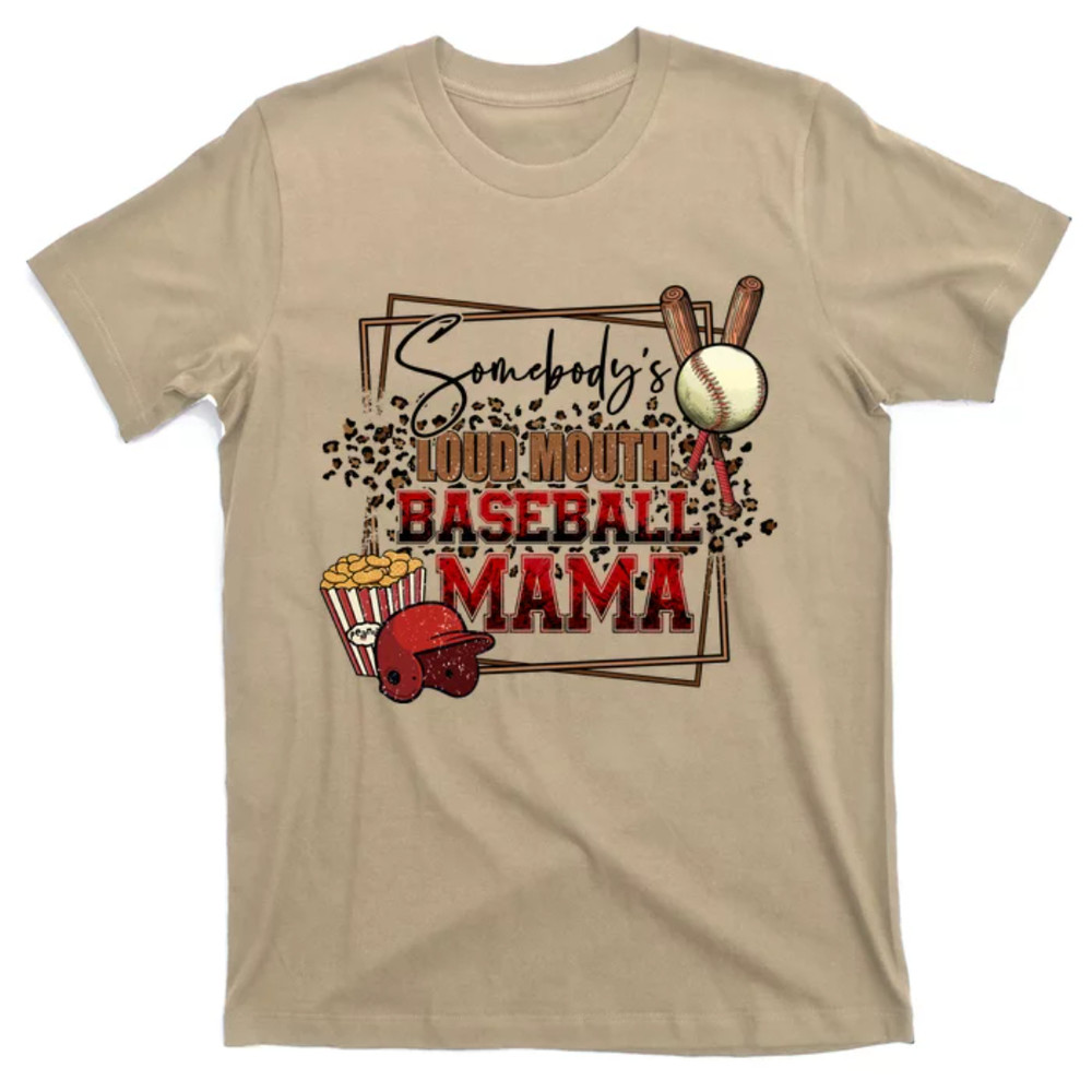 TeeShirtPalace Somebody's Loud Mouth Baseball Mama Mothers Day Retro T-Shirt.jpg