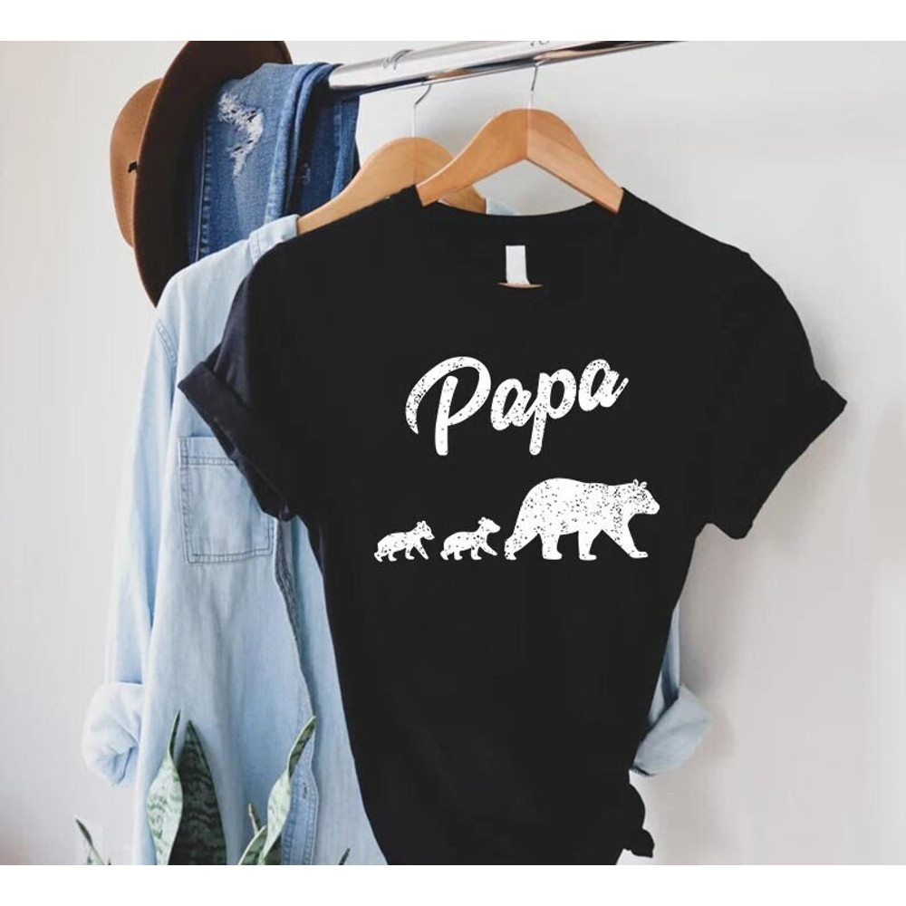 Papa Bear Shirt, Papa T-Shirt, Gift For Dad, Funny Dad Shirt, Fathers Day Gift, Papa Bear With Cubs, Funny Shirt Men, Papa Gift, Daddy Shirt.jpg