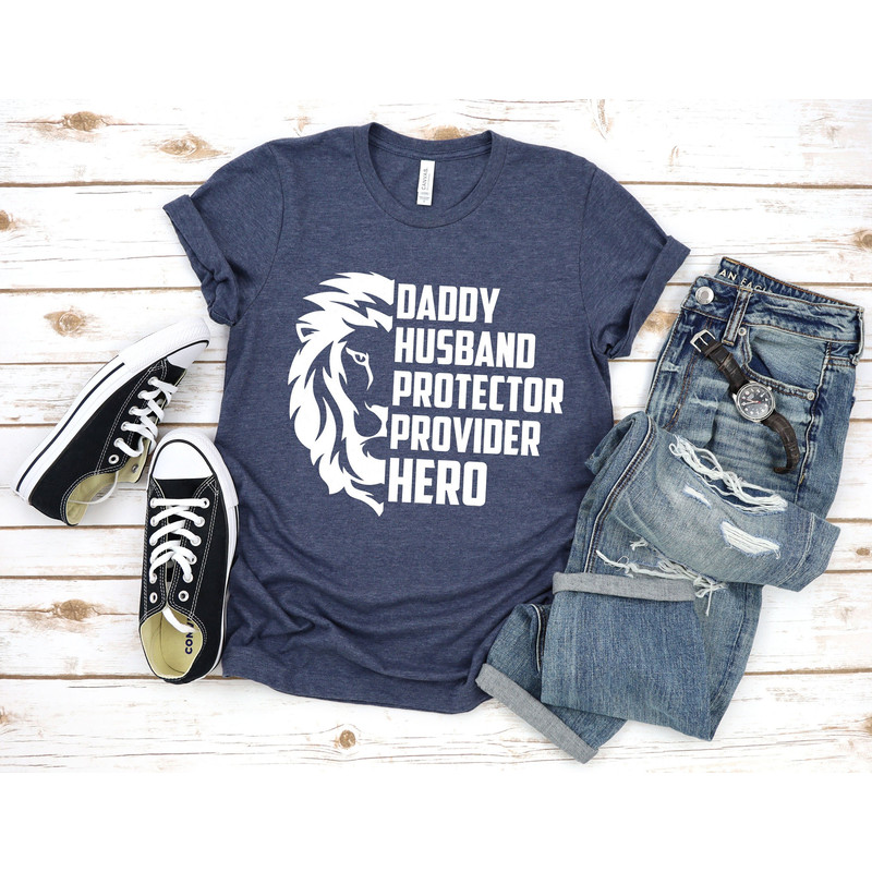 Husband Gift Husband. Daddy. Protector. Hero. Fathers Day Gift Funny Shirt Men Dad Shirt Wife to Husband Gift 1.jpg