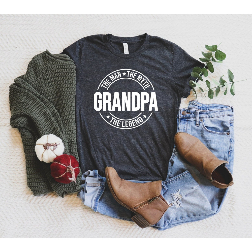 Grandpa The Man The Myth The Legend Shirt, Grandpa Gift, Grandfather Shirt, Father's Day Gift Shirt, Best Grandpa T-Shirt, Papa Shirt.jpg
