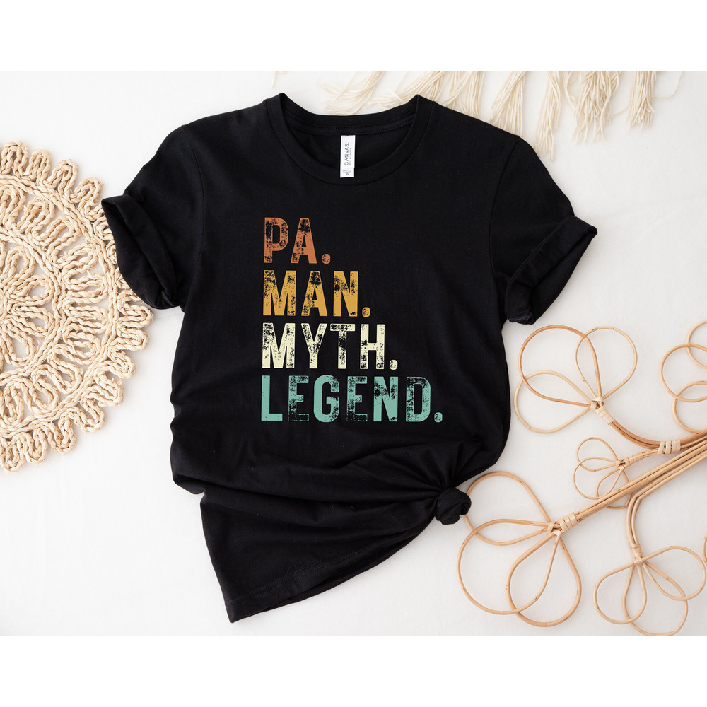 Pa Man Myth Legend Shirt, Pa Shirt, Legend Dad, New Dad Shirt, Dad Shirt, Father Figure Shirt, Daddy Shirt, Father's Day Shirt, Gift for Dad.jpg