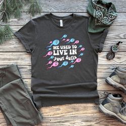 we used to live in your balls shirt, funny dad shirt, dad shirt, funny fathers day shirt, daddy shirt, fathers day shirt