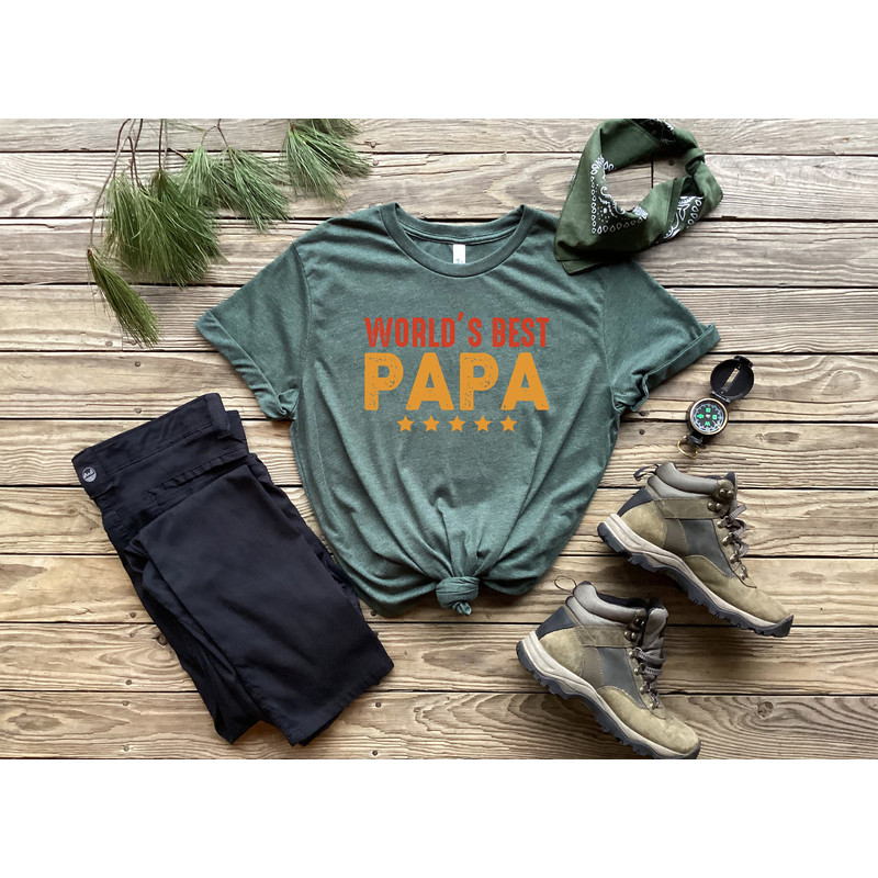World's Best Papa Shirt, Best Papa Shirt, New Dad Shirt, Dad Shirt, Father Figure Shirt, Daddy Shirt, Father's Day Shirt, Gift for Dad.jpg