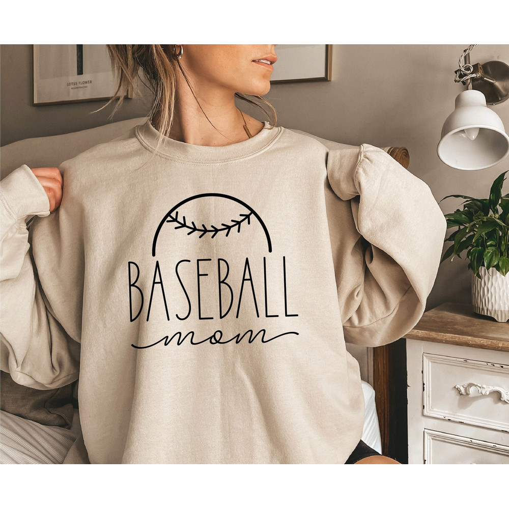 Baseball Mom Sweatshirt, Baseball Mama Sweatshirt, Baseball Shirt For Women, Sports Mom Sweatshirt, Mothers Day Gift, Cool Mom Sweatshirt.jpg