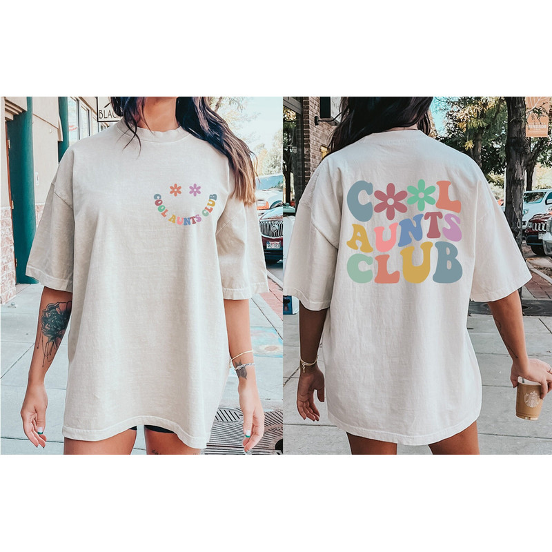 Comfort Colors® Cool Aunts Club, Newly Aunt Shirt, Christmas Gift For Auntie, Mothers Day Gift, New Grandma Gift, Momma Shirt, Nana Shirt.jpg