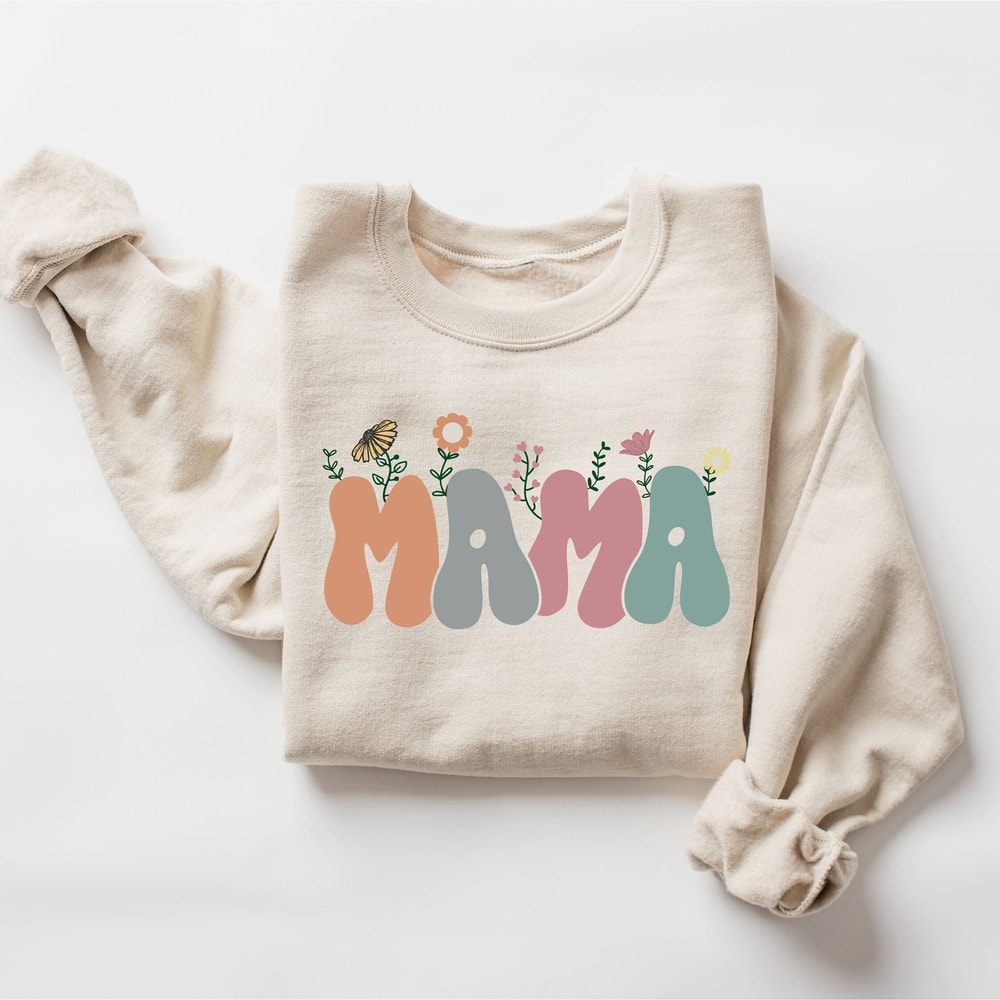 Cute Mama Sweatshirt, Mother's Day Gift, Gift For Mother, Grandma Sweatshirt, Nana Shirt, Mom Hoodie, Mama Crewneck, New Mom.jpg