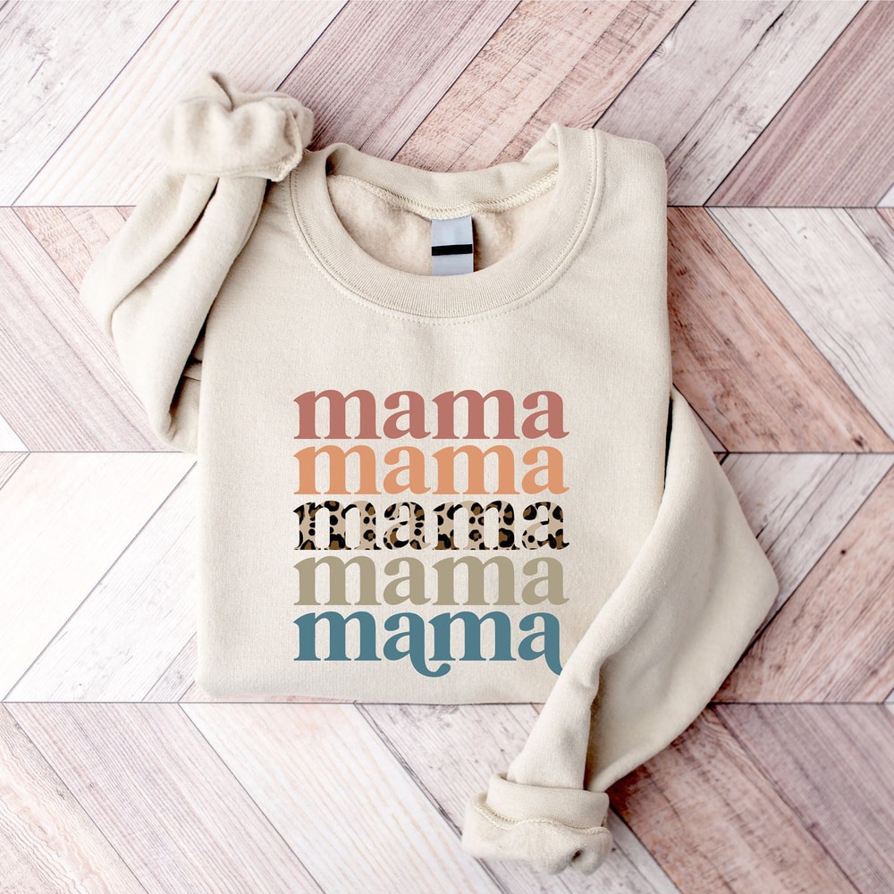 Leopard Mama Sweatshirt, Cute Mothers Day Sweatshirt, Mothers Day Gift, Grandma Sweatshirt, Gift For Mother, Mama Crewneck, Nana Sweatshirt.jpg