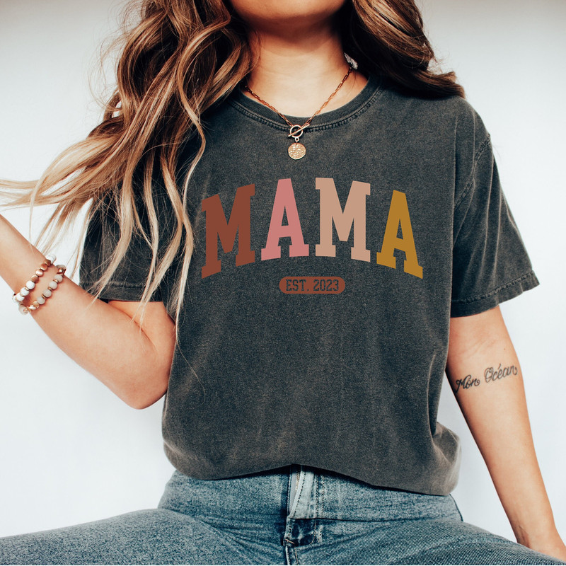Personalize Mom Gift Christmas Shirt, Mothers Day Gift, New Mom Gift, Cute Mom Shirt, Mama Shirt, Mothers Day Shirt, Grandma Shirt, Nana Tee.jpg