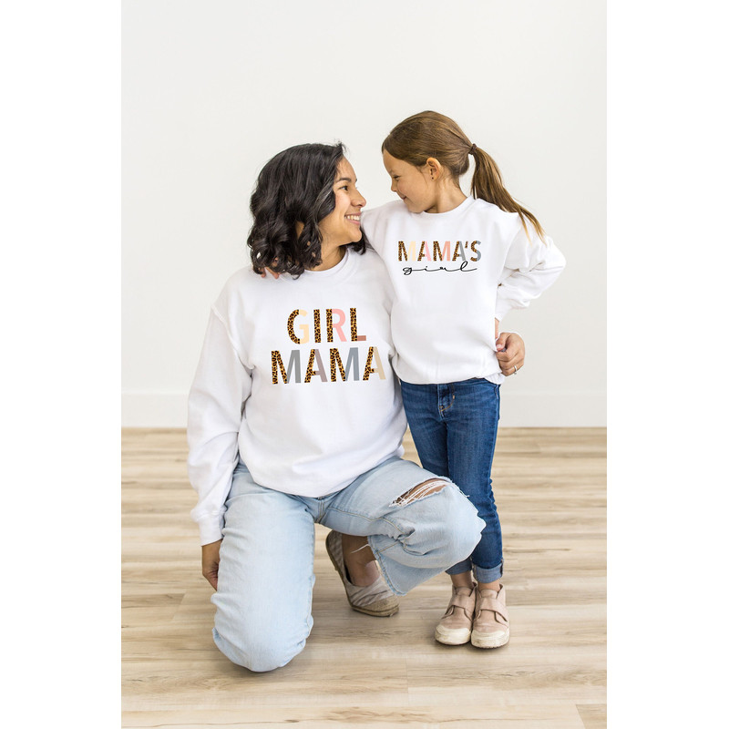 Girl Mama and mama's girl Leopard Shirt for New Mom  Girl Mama Cheetah T-Shirt for Christmas Gift  Cute Mother's Day Gift Girl Future Mom.jpg