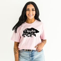 mama bear shirt, floral mama bear shirt, cute mom shirt, mom-life shirt, mothers day gift, gift for mothers