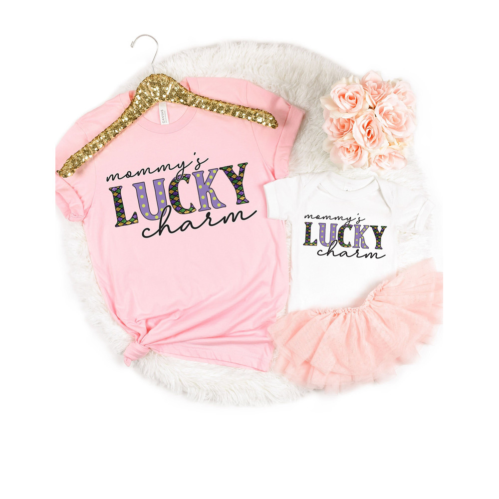 Mommy Shirt, Mom Charm Gift, Mom Gift, Mommy Established Shirt, Christmas Gift for Wife, Mothers Day, Pregnancy Announcement Shirt Lucky.jpg