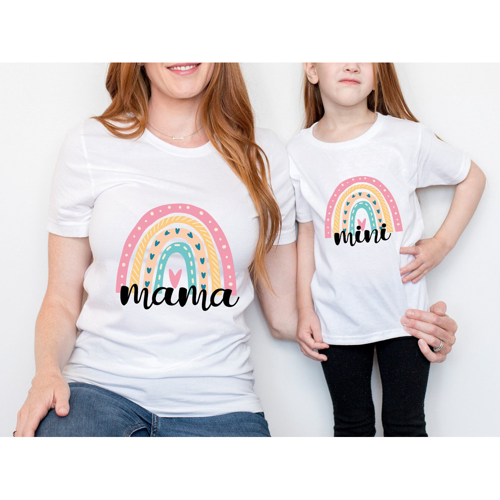Rainbow Mama Mini Matching T Shirt Mothers Day Gift Rainbow Matching Shirt Mum And Me Matching Shirt Mummy And Kids Shirt Mother Day Gifts.jpg