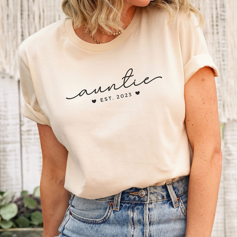 Auntie Shirt, Gift for aunt for Mothers Day, Aunt tshirt, New Aunt Gift, Best Aunt Ever, Aunt Pregnancy Announcement, Auntie Gifts.jpg