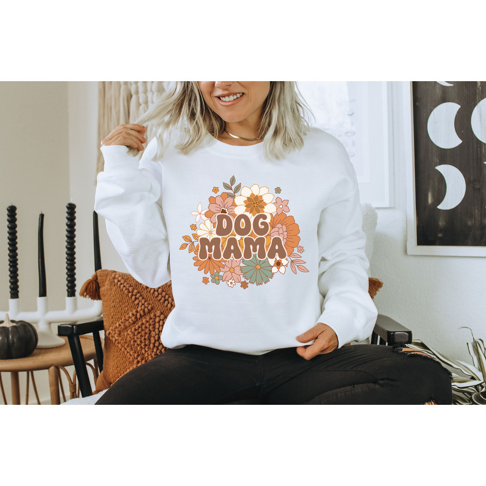 Dog Mama Sweatshirt, Fall Floral Dog Mom Crewneck, Gift for Dog Mama, Dog Lover Crewneck, Dog Mom Hoodie, Boho Floral Dog Mom.jpg