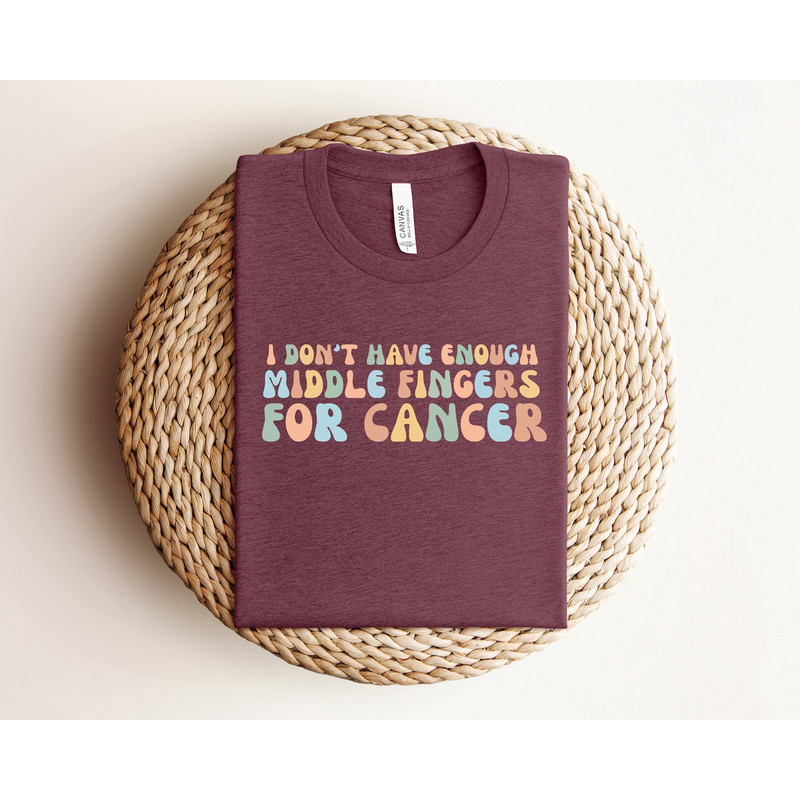 I Don't Have Enough Middle Fingers For Cancer Shirt, Fight Cancer Sweatshirt, Cancer Awareness Shirt, Pink Ribbon Shirt, Pink Day Sweatshirt.jpg