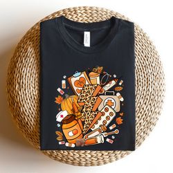 leopard thanksgiving nurse shirt, thanksgiving doodles nurse shirt, thanksgiving sweatshirt, thanksgiving shirt for woma