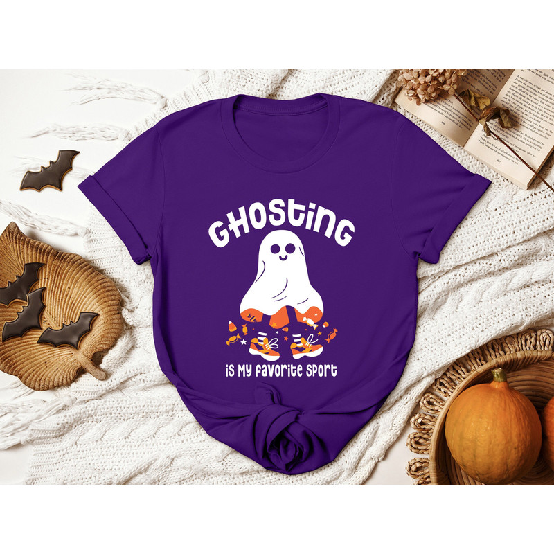 Ghosting Is My Favorite Sport Shirt, Halloween Shirts, Spooky Shirt, Funny Halloween Shirt, Halloween Gift, Sarcastic Shirts, Boo Crew Shirt.jpg