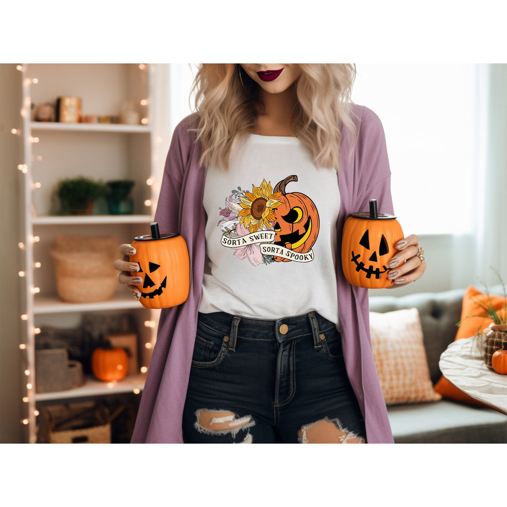 Sorta Sweet Sorta Spooky Shirt, Halloween Shirts, Spooky Shirt, Funny Halloween Shirt, Halloween Gift Tees, Sarcastic Shirts, Boo Crew Shirt.jpg