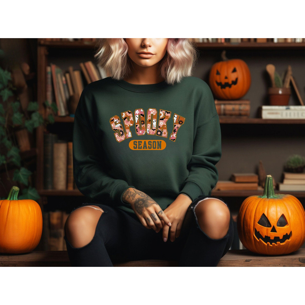 Spooky Season Shirt, Halloween Shirts, Spooky Shirt, Funny Halloween Shirt, Halloween Gift Tees, Sarcastic Shirts, Boo Crew Shirt.jpg