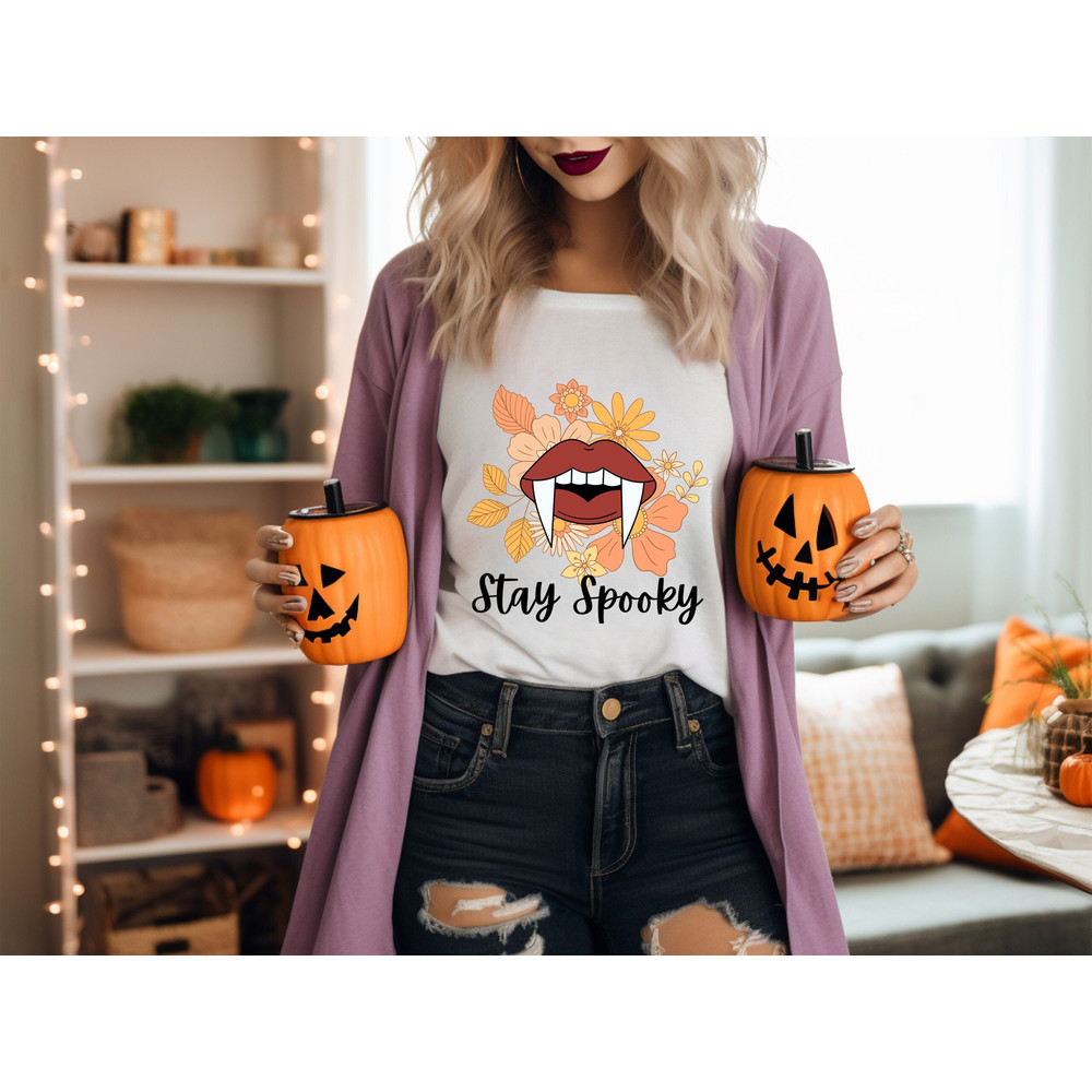 Stay Spooky Shirt, Halloween Shirt, Spooky Shirt, Halloween Sweatshirt, Halloween Gift Tees, Sarcastic Shirts, Boo Crew Shirt, Spooky Season.jpg