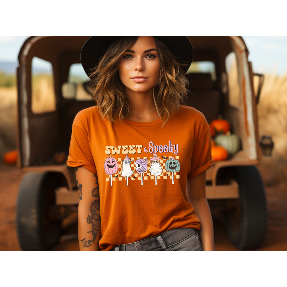 Sweet And Spooky Shirt, Halloween Sweatshirt, Halloween Shirt, Spooky Shirt, Funny Halloween Shirt, Halloween Tee, Halloween Gift.jpg