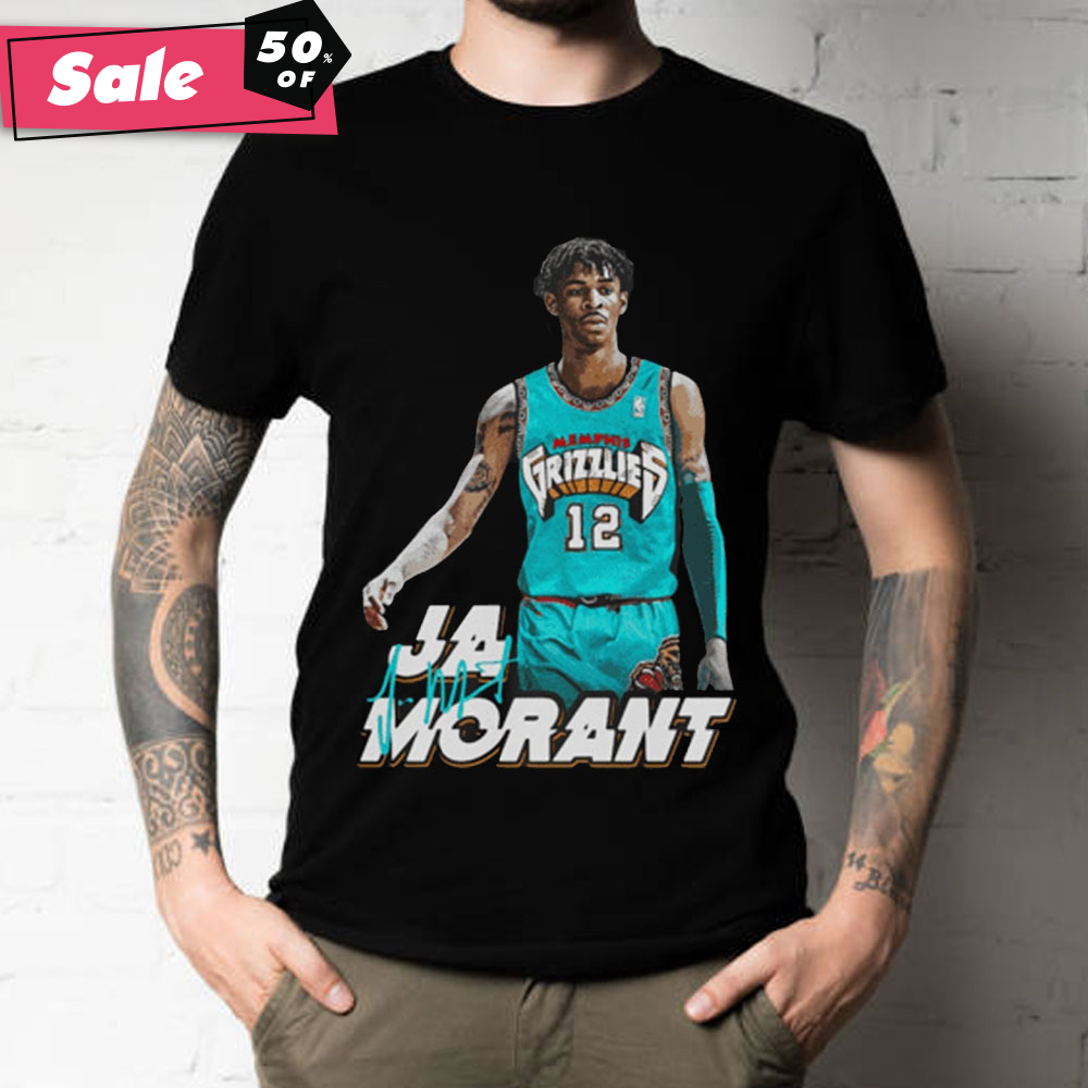 80s Vintage Ja Morant 12 Memphis Grizzlies Basketball Unisex T-Shirt.jpg