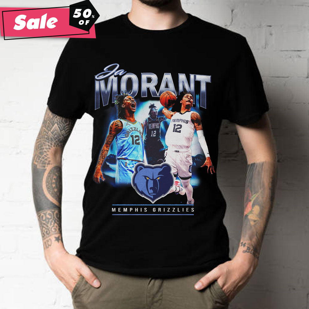 90s Retro Style Ja Morant memphis Grizzlies Basketball unisex T-Shirt.jpg