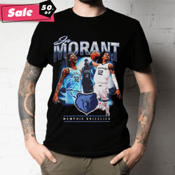 90s retro style ja morant memphis grizzlies basketball unisex t-shirt