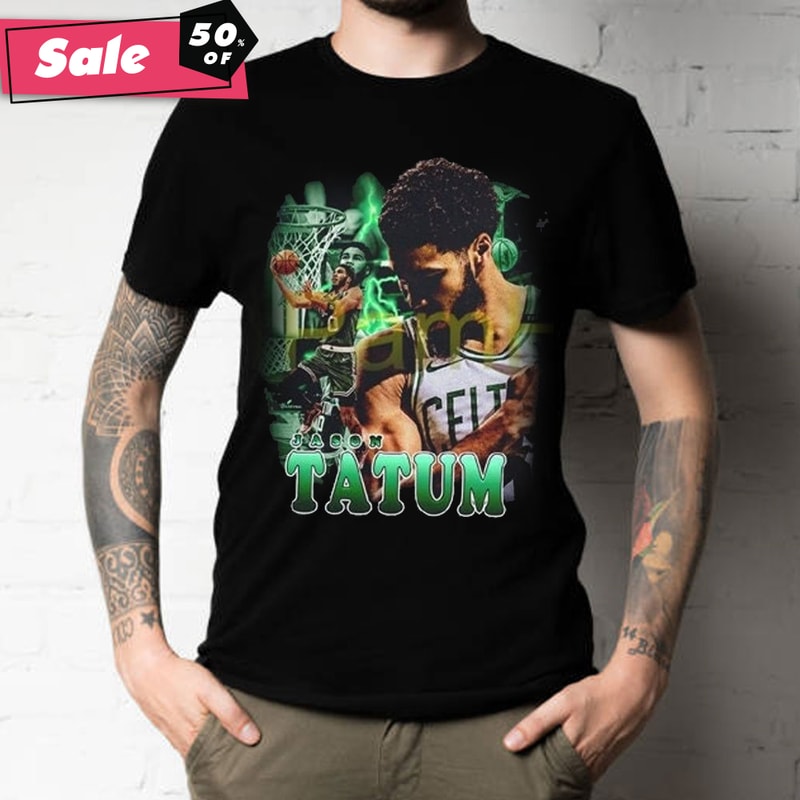 90s Retro Vintage Jayson Tatum Boston Celtics Basketball Unisex T-Shirt.jpg