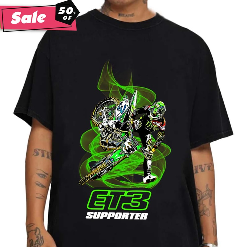 Aesthetic Design Eli Tomac Et3 Motocross And Supercross Champion Unisex T-Shirt.jpg