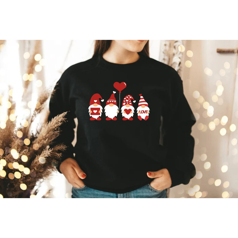 Gnome Valentines Shirt, Gnome Heart Shirt, Valentines Day Shirts For Woman, Happy Valentine's Day Shirt, Scandinavian Gnome Shirt, Valentine.jpg