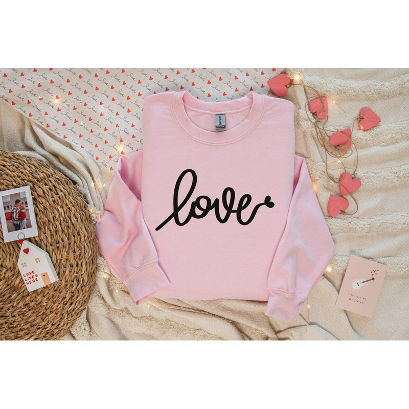Love Sweatshirt, Valentines Day Sweatshirt, Couple Sweater, Retro Shirt, Cute Sweatshirt, Valentine Gift.jpg