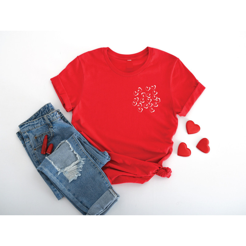 Cute Valentines Day Shirt, Heart Design Tee Shirt, Love Shirt, Love Sweatshirt, Minimalist Valentines T-shirt, Gift For Her Shirt, Love Tee.jpg