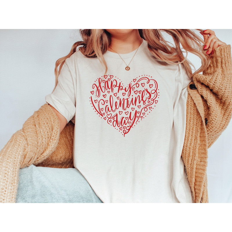 Happy Valentine's Day Shirt, Valentines Day Lover Tee Shirt, Romantic Heart Shirt, Cupid's Favorite Shirt, Celebrate Love Sweatshirt.jpg