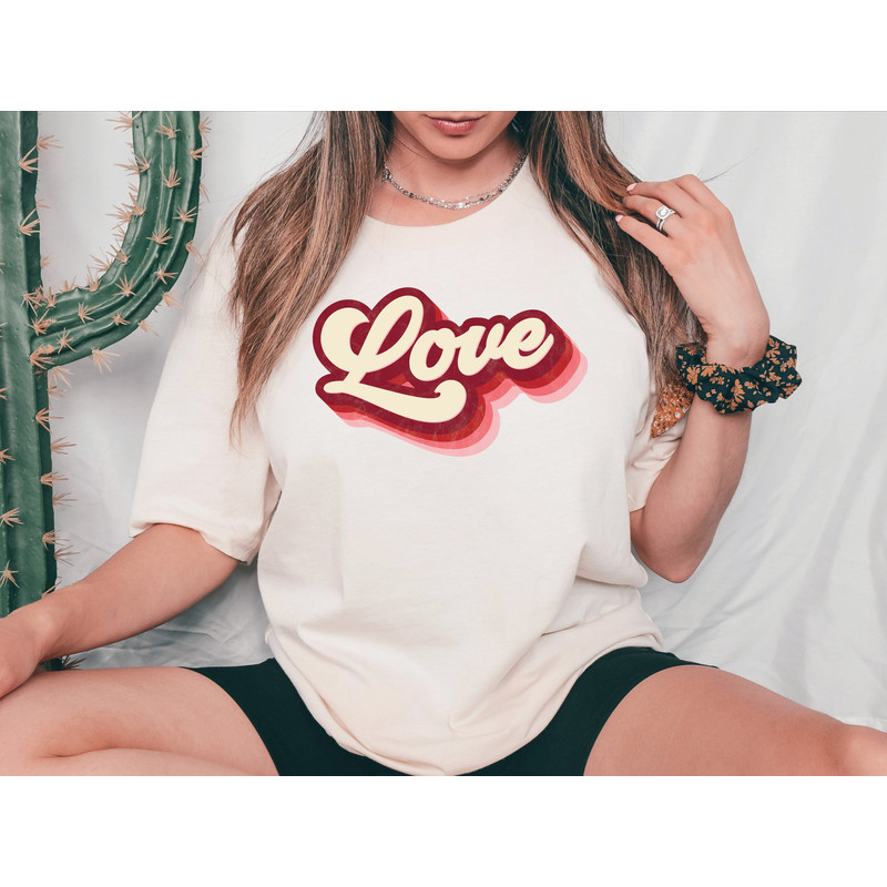 Retro Love Shirt, Valentine's Day Shirt, Love Shirt, Valentine Sweatshirt, Love Sweatshirt, Couple Shirt, Retro Valentine's Day Shirt.jpg