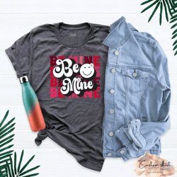 be mine valentine shirt, be mine smiley face shirt, valentines day shirt, matching couple valentine shirt, be mine coupl