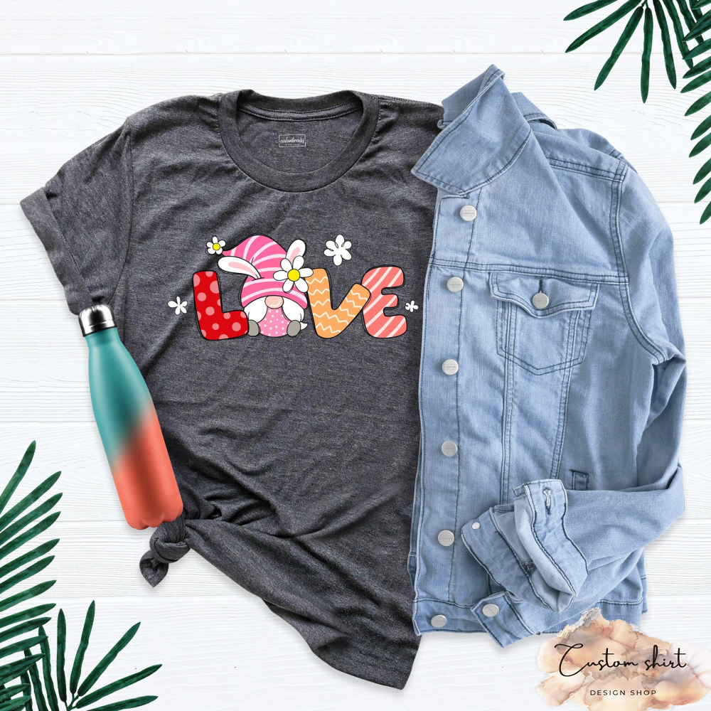 Gnome Valentines Shirt, Gnomes Shirt, Valentines Day Shirt, Valentine's Day Gnomes, Couple Matching Shirt, Gnome Heart Shirt, Couple Shirt.jpg